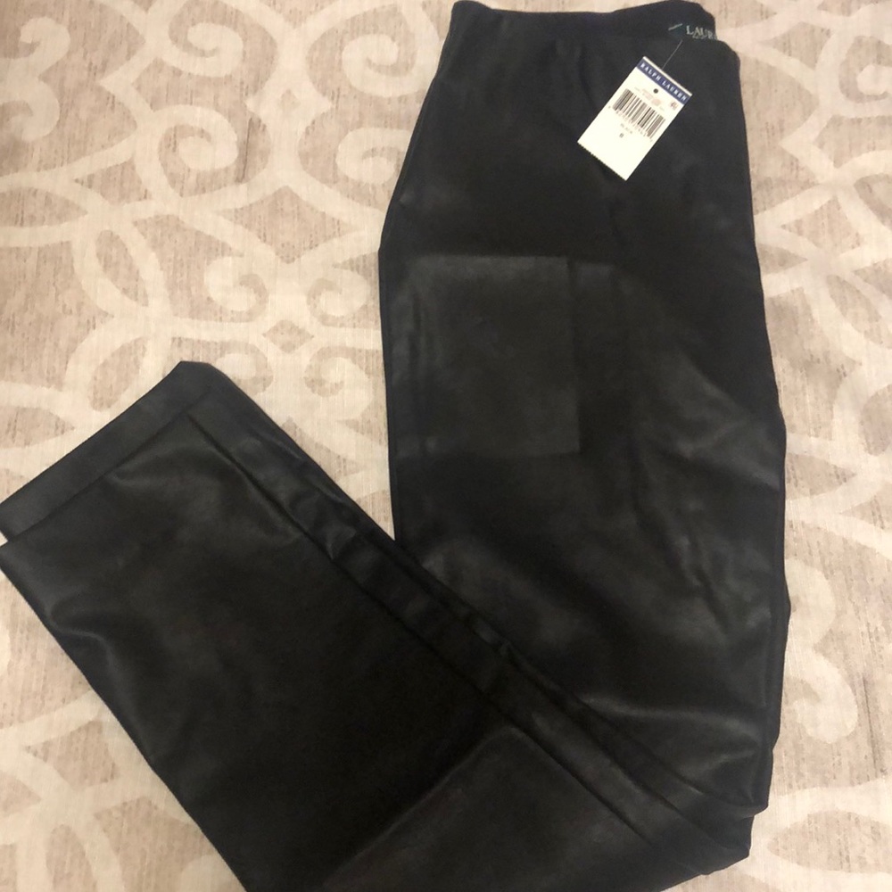 Ralph Lauren faux leather leggings - Size 8